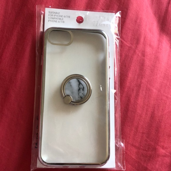 H&M Other - H&M clear phone case with marble ring socket.
